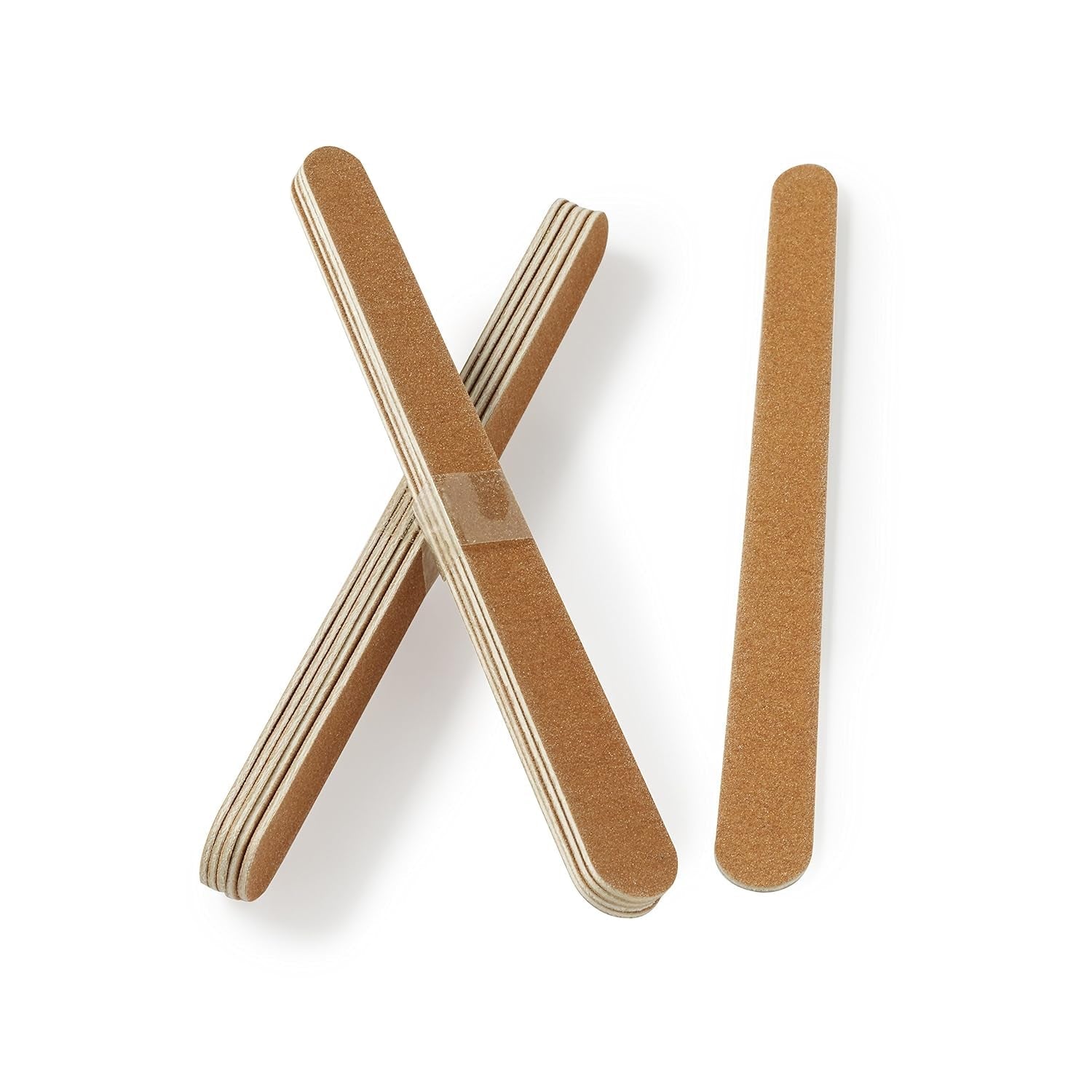 Nagelvijl gevoerd Natuurlijke en kunstmatige nagelvijl Dubbelzijdig Medium korrel Sterk Heavy Duty Thuissalon Professionele manicure pedicure 2 stuks