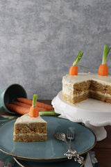 RUF Karotten-Ingwer-Kuchen, Backmischung Für Einen Saftigen Karottenkuchen Mit Frischen Möhren en Fruchtiger Ingwer-Zuckerglasur, Vegan Naty Shop