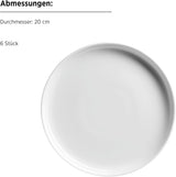 MÄSER, Navina serie, servies voor 6 personen, wit porseleinen servies, tijdloos, porselein, wit