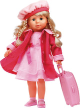 Bayer Design 94635AA Charlene functionele interactieve pop met slaperig haar en ogen, spreekt en zingt 90 zinnen, 2 gedichten en 8 liedjes, 46 cm, roze
