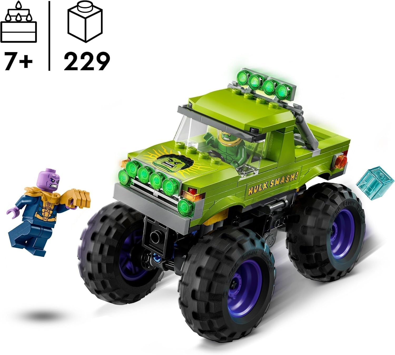 LEGO Marvel Hulk Truck Vs. Thanos - Superheldenbouwspeelgoed - Avengers voertuig en minifiguren - Monstertruck voor megaplezier - Cadeau voor jongens en meisjes vanaf 7 jaar - 76312 Bouwsets Besuche in LEGO-Store