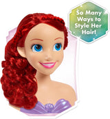 Ariel Just Play Disney Princess Haarhoofd 20 cm met accessoires 7-delige set Rood haarspeelgoed voor kinderen vanaf 3 jaar
