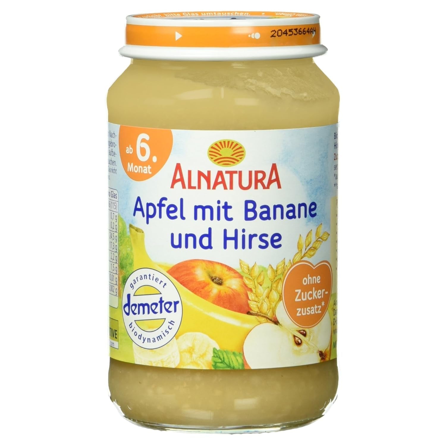Bio Apfel Mit Banane Und Hirse, Ab Dem 6. Monat, 190 G Naty Shop Standaardtitel