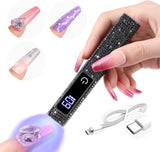 Saviland UV-lamp voor gelnagels: Mini U V-lamp voor nagelsSchützen Sie Die Haut Wiederaufladbar Klein LED Nagellack Trocknergerät Für Nagellack Aufbaugel Nail Tips Nagelkleber Geschenken voor Frauen