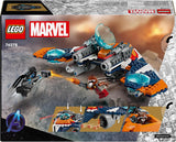 LEGO Marvel Rockets Ruimteschip Vs. Ronan bouwbare ruimteschipset Guardians of the Galaxy superheldenfiguur speelgoedcadeau voor jongens en meisjes vanaf 8 jaar 76278 Bouwsets Bekijk in LEGO-Store