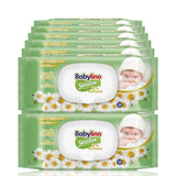Gevoelige babydoekjes, 0% geur, 98% natuurlijke formule die de pH-balans van de huid herstelt, frisheidszegel, 54 doekjes