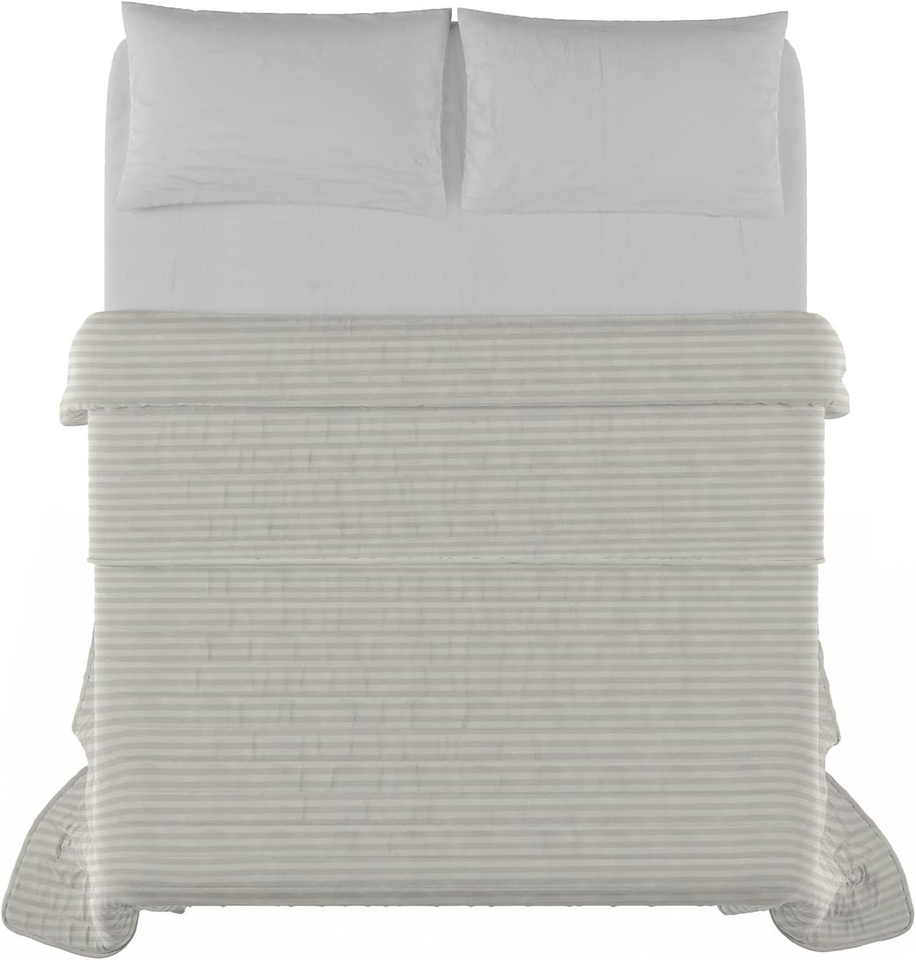 Zomerdekbed Satin Stripes, polyester, crème, 260X250 Cm Dekbedden en dekbedden Naty Shop