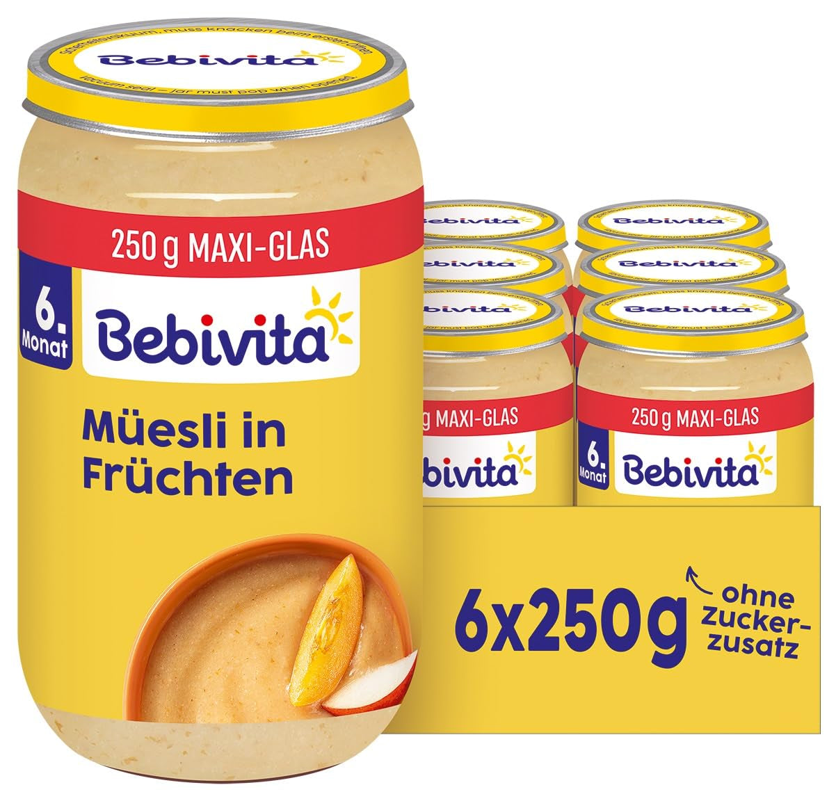 Muesli met fruit en granen, 250 g, verpakking van 6 (6x250 g)