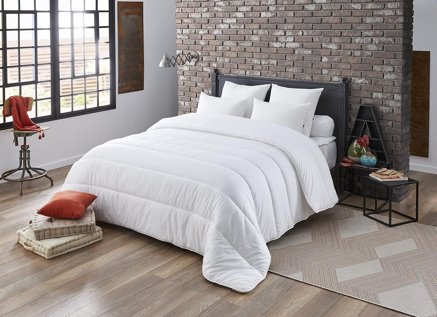 Dekbed, Mijtbestendig, Wit, 240 X 220 Cm, Voor tweepersoonsbed, Quilt Niagara, Zacht en comfortabel, Machinewasbaar op 40 °C Dekbedden en dekbedden Naty Shop 240 X 220 Cm Uniek