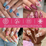 50 stuks 3D Blume Nail Charms Set, Bunte Nageldesign Zubehör, Nägel Charms en Nagel Art Charms, Perfect voor Nailart, Nageldecoratie en DIY Nageldesign