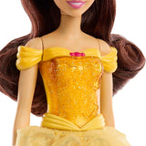 Mattel Disney Princess speelgoed beweegbare Belle modepop met fonkelende kleding en accessoires Disney film geïnspireerd cadeau voor kinderen HLW11 Naty Shop poppen