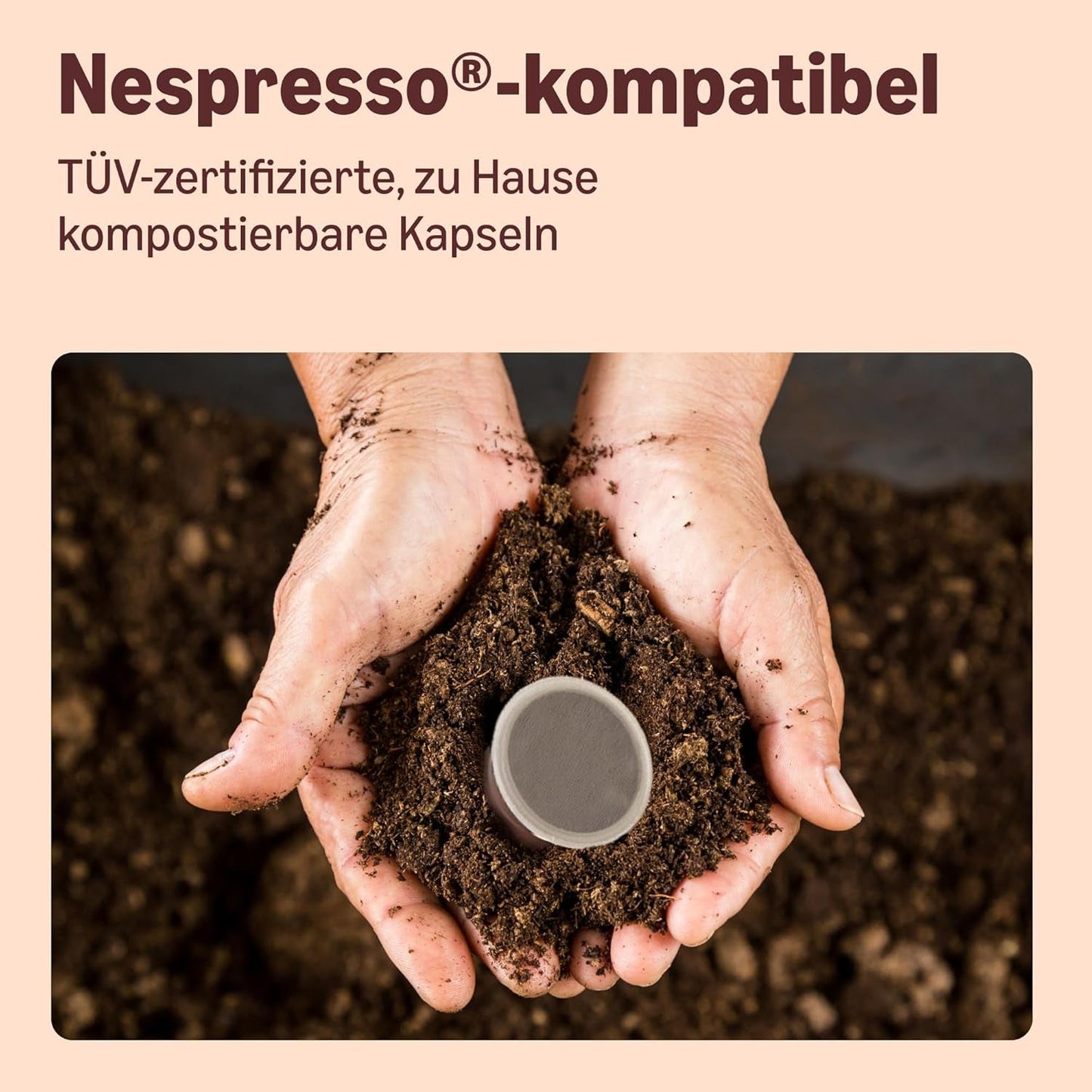 By Amazon Heimkompostierbare Kaffeekapseln, compatibel met Nespresso, 100% kolumbianischer Arabica, 20 Stück – Rainforest Alliance-zertifiziert