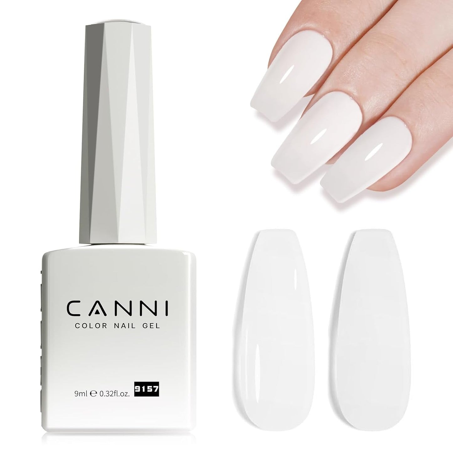 CANNI gel nagellak, semi-permanent, donkerpaars, nagellak, UV-gel, losweken, manicure