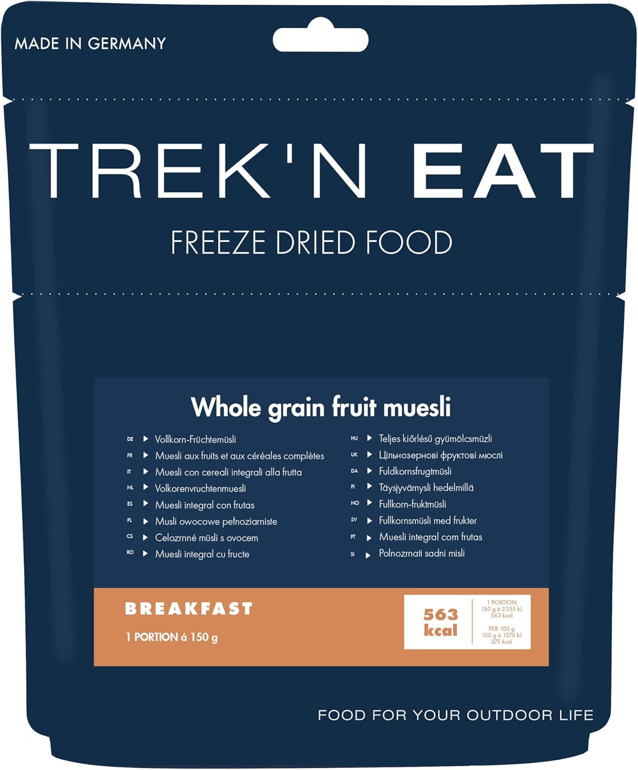 Trek'n Eat muesli met hele vruchten