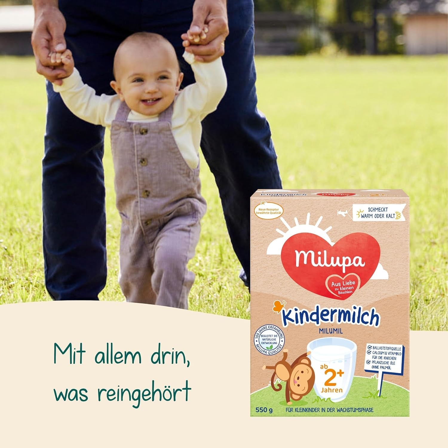 Milupa Milumil Groeimelk 2+ - Vanaf 1 jaar - Voor kleine kinderen in de groeifase - 5 x 550 g