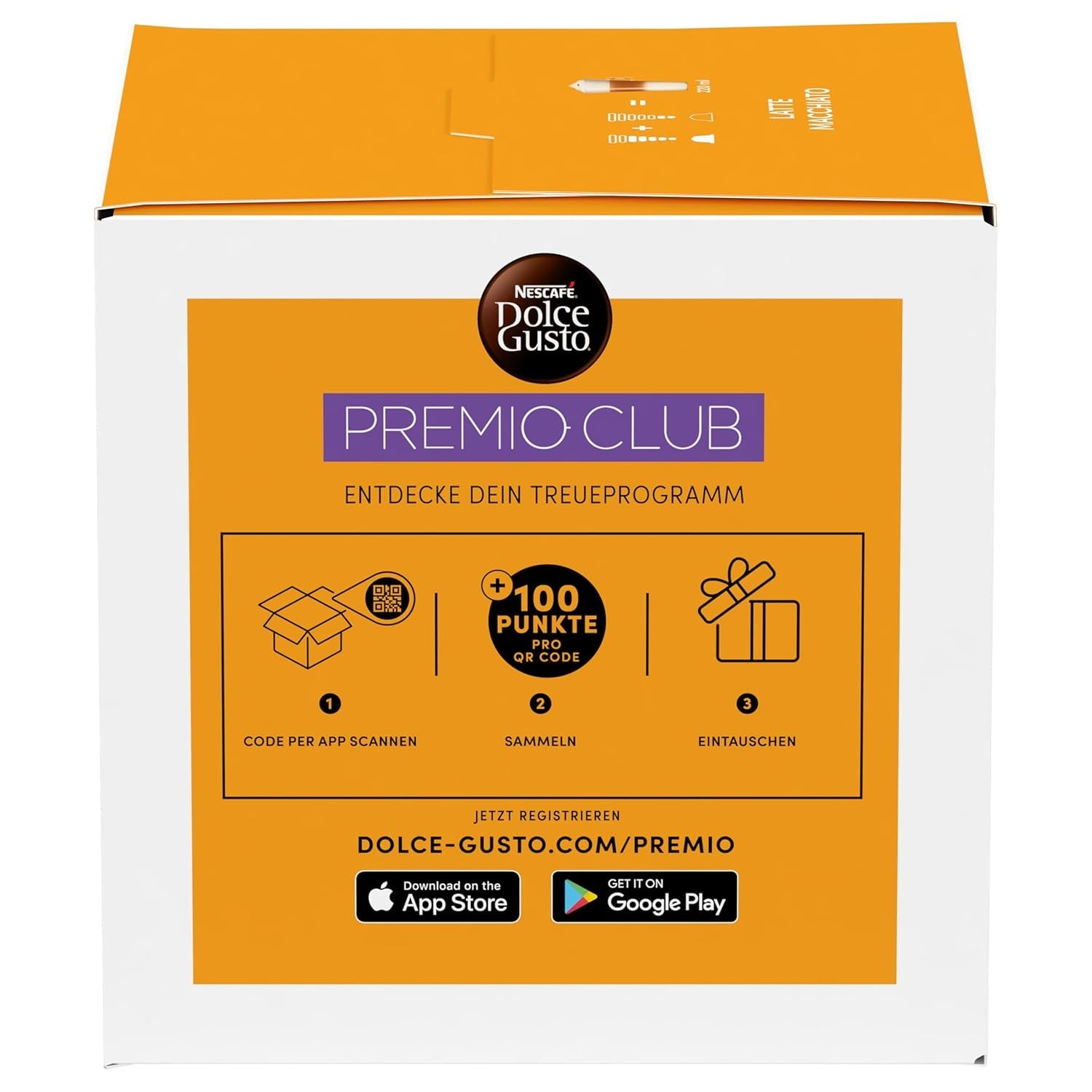 NESCAFÉ DOLCE GUSTO Latte Macchiato Kaffeekapseln 6er-pakket (6 x 16 Kapseln)