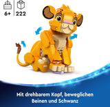 LEGO Ç€ Disney Simba, de welp van de leeuwenkoning, bouwspeelgoed voor kinderen, fantasiespeelset met de figuur van de leeuw, cool cadeau-idee voor meisjes en jongens vanaf 6 jaar, kinderspeelgoed 43243 Bouwsets Beuche den LEGO-Store