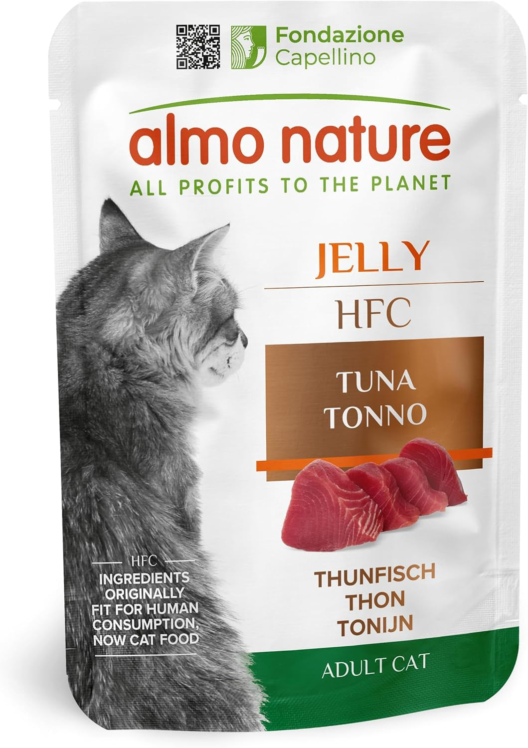 Almo Nature HFC Jelly kattennatvoer - met tonijn, verpakking van 24 (24 x 55 g)