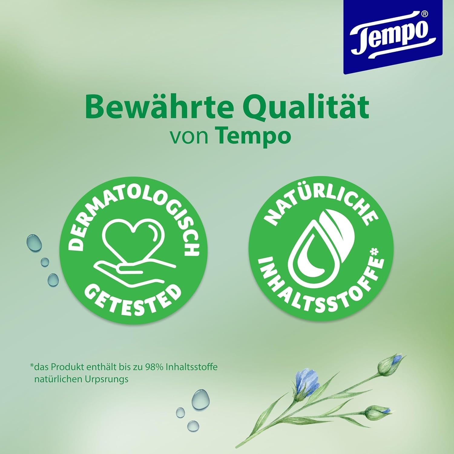Tempo ''Gentle & Sensitive'' natte toiletdoekjes - Megapack - 16 pakjes van elk 42 doekjes - Duo Packs - Natuurlijke Aloë Vera - Hygiënisch papier, dermatologisch getest, huidneutraal