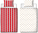 Manchester United FC officieel eenpersoonsdekbed, omkeerbaar, rood en wit, hoesloos, voetbaldekbed, kussensloop, wasbaar, perfect voor reizen, overnachtingen, 10,5 tog dekbedden en quilts Naty Shop standaardtitel