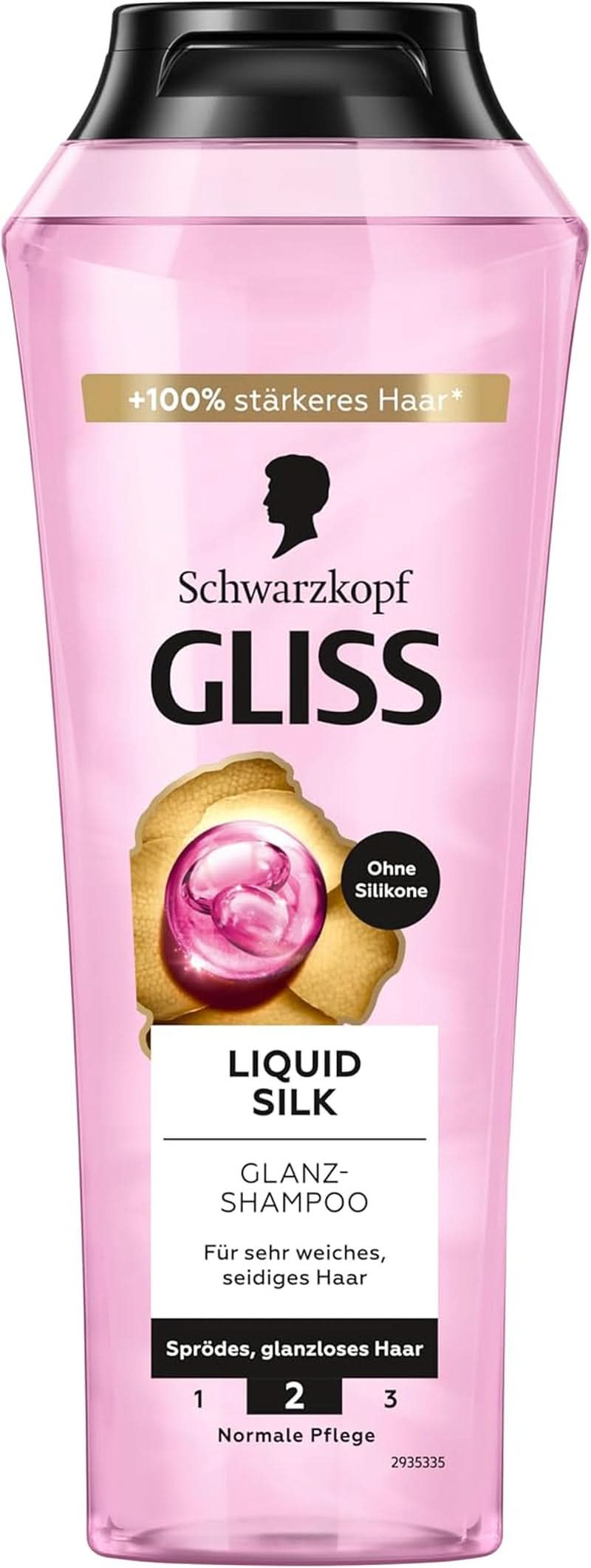 Gliss Shampoo Liquid Silk (250 ml), voor kwetsbaar en dof haar Douchen en baden Naty Shop