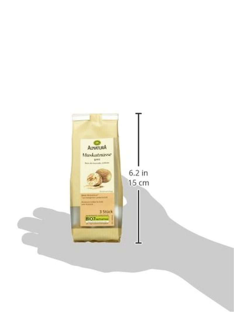 Hele Biologische Nootmuskaat 3 Stuks Naty Shop Kruiden