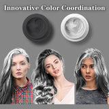 COLAYERIST Tijdelijke wasbare zwarte haarkleur Haarkleurwax voor mannen en vrouwen Haarmascara voor feest of cosplay Knoeivrije haarkleurproducten Haarverf Naty Shop