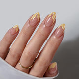 Btartbox Korte vierkante kunstnagels Baby Boomer lijm op witte gradiënt roze kunstnagels Korte kunstnagels met nagellijm 30 stuks vierkante kunstnagels