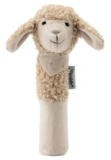 Sterntaler babypieper schaap Flocke - Babyspeelgoed gemaakt van zachte stoffen - Babygreepspeeltje - Eerste pogingen om te vangen en te spelen, zandkleur Bebe Toys Naty Shop
