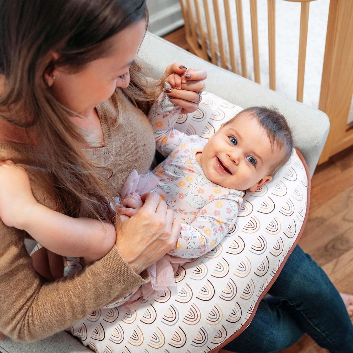 Borstvoedingskussenhoes - Biologische stof Voedings- en borstvoedingsaccessoires Bebe Naty Shop