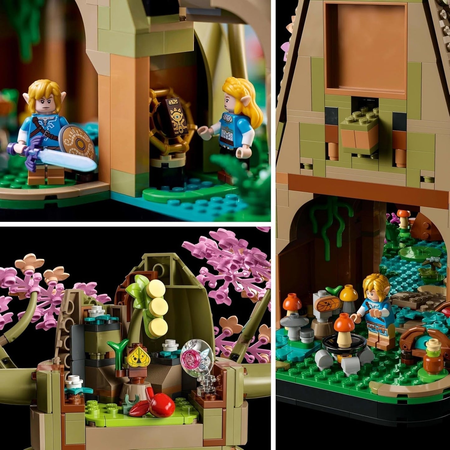 LEGO The Legend of Zelda Deku Tree 2-In-1 - verzamelstuk met prinses Zelda en 3 Link minifiguren - bouwset voor volwassenen en cadeau-idee voor videogamefans - 77092 Bouwsets Besuche den LEGO-Store