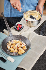 RÖSLE Serie 1888 Smeedijzeren koekenpan, hoge kwaliteit, hoge rand voor knapperige frietjes en snel gebraden vlees, geschikt voor grillen en inductie Potten en pannen Naty Shop