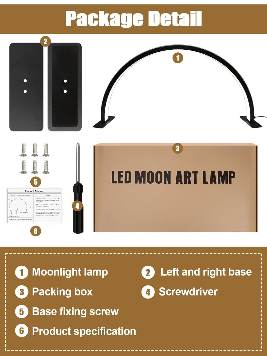 Kalolary Lampadaire, Lash Lumière Pour Extensions De Cils Regglable À 360°, 3000K-6000K Demi-Lune Lamp, Lamp De Beauté (Halvemaanlamp)