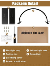 Kalolary Lampadaire, Lash Lumière Pour Extensions De Cils Regglable À 360°, 3000K-6000K Demi-Lune Lamp, Lamp De Beauté (Halvemaanlamp)