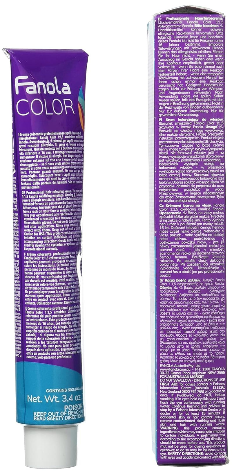 Fanola crema colore Kleurcrème 7.0 Blond, 100 ml Haarverf Naty Shop