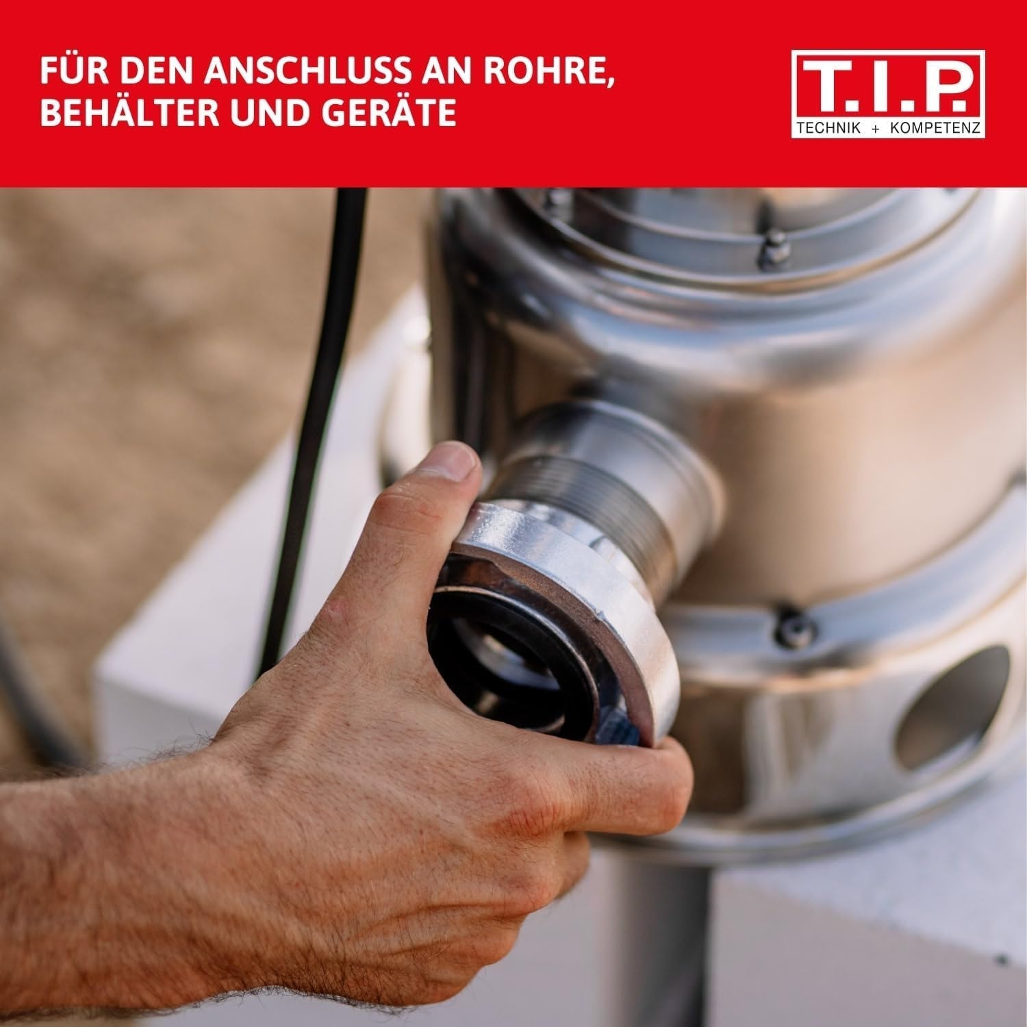 Storz TYPE C 52 koppeling, 2" binnendraad, voor buizen en fittingen met nitril O-ring voor zuig- en drukinzetstukken, gemaakt van aluminium, 31092