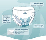 BIOLANE - Korte luiers - Maat 5 (12-18 kg) - 12 uur strakheid - 1 maandverpakking - 120 luiers - ecologisch