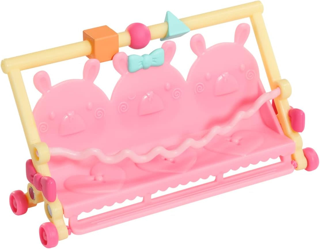 BABY born 904763 Baby Surprise Bus - roze minipoppenspeelgoedbus met 2 exclusieve poppen, drievoudige kinderwagen, schommel, carrousel, glijbaan en drievoudige schommel.