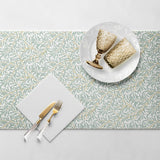 PAW - Airlaid tafelloper (40 cm x 24 m) I Tafeldecoraties voor communie, vormsel, bruiloft, jubileum, tuinfeest, doop I Tafeldecoraties Elegant tafellint - Wilgentak I Wilgentak