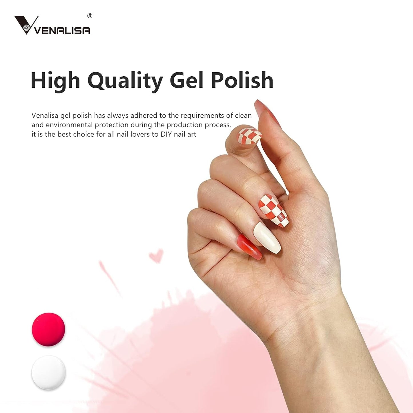 VENALISA Koraal Oranje UV Nagellak 15 ml Gel Nagellak Voor UV Nagellamp Transparant Koraal Oranje Gel Nagellak Modellen Voor DIY Nagelontwerp