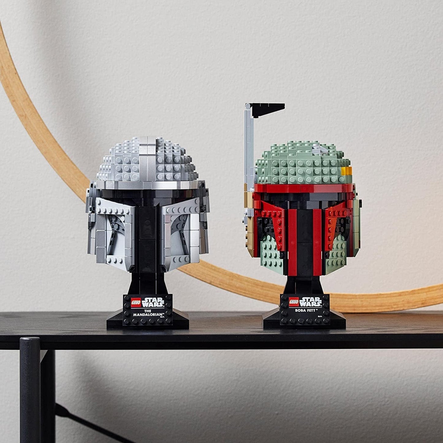 LEGO Star Wars Mandalorian helmmodel, collectie kamerdecoratie en een prachtig cadeau voor volwassenen, bouwpakket, mannen, vrouwen, moeder, vader, cadeau-idee voor de collectie 75328 Bouwsets Besuche in LEGO-Store