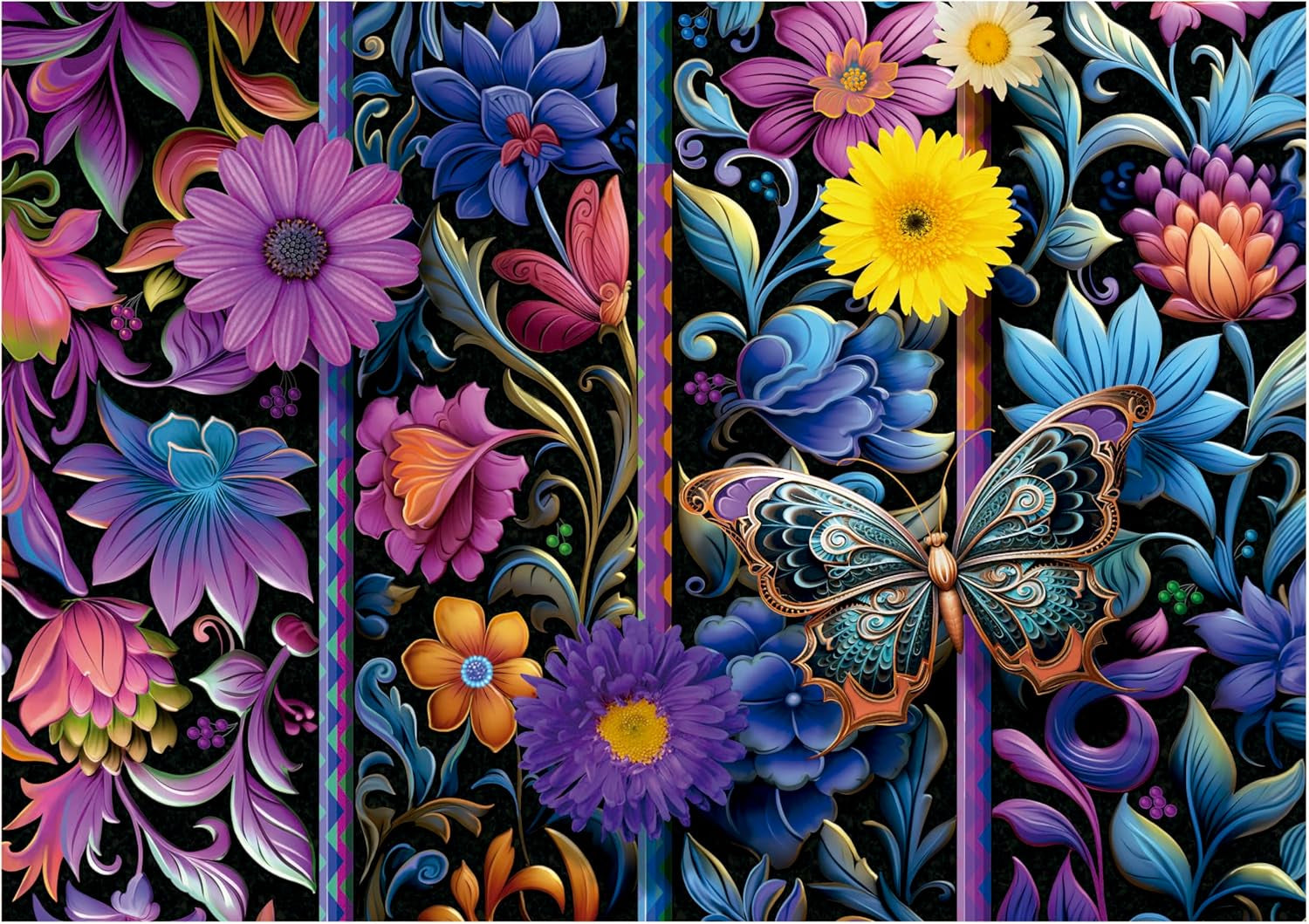 Educa - Puzzel van 500 stukjes voor volwassenen | Bada Bloom. Afmetingen: 48 X 34 cm. Inclusief Fixpuzzel puzzellijm. 11 jaar lang (19909) Puzzle Naty Shop