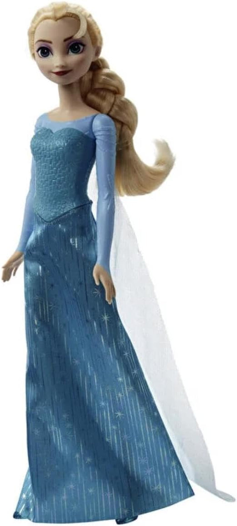 Mattel Disney De ijskoningin Elsa-pop, de ijskoningin-pop, gekamd blond haar, meubels, verwijderbare schoenen, Disney-cadeaus, 3 jaar oud speelgoed, HLW47 Naty Shop-poppen