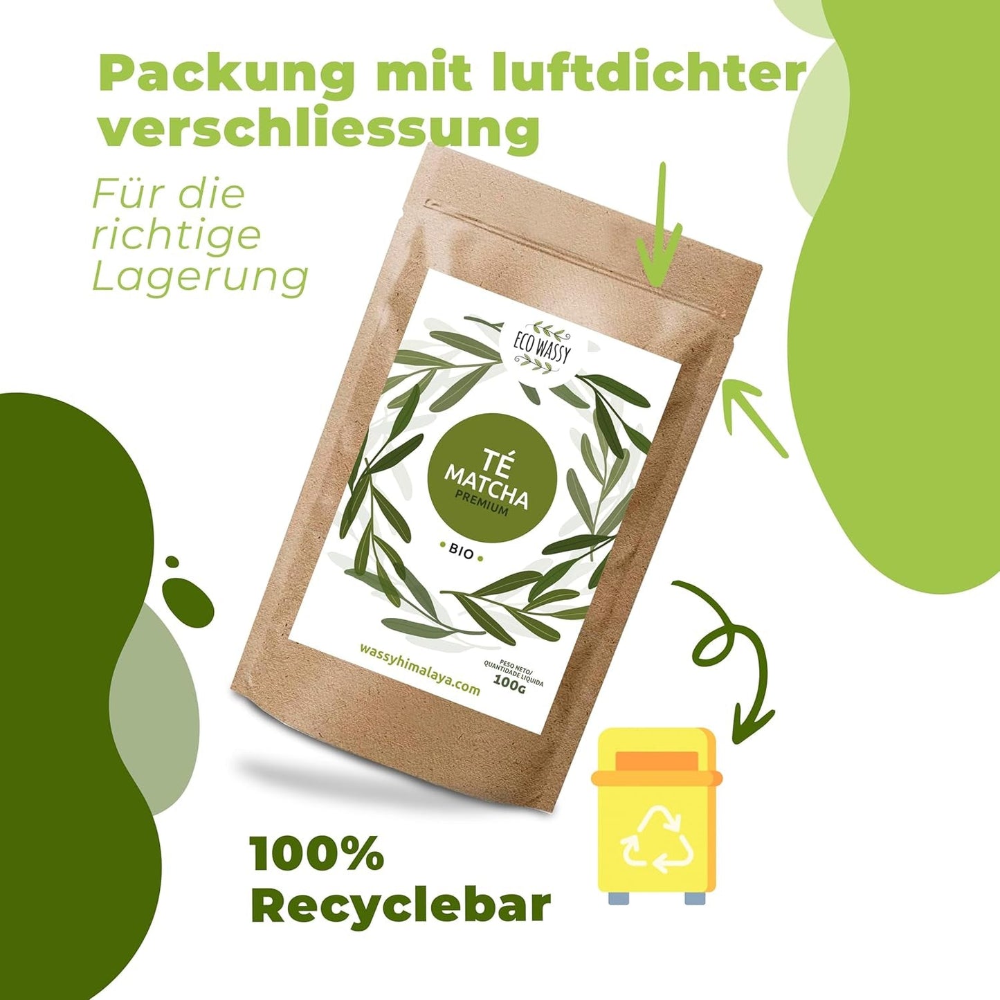 Japanse Matcha thee, premium kwaliteit, poeder. 100% natuurlijk. Groene thee reducer, krachtige ontgifter en antioxidant. Puur gekweekte matcha - Herkomst: Japan (100 g)