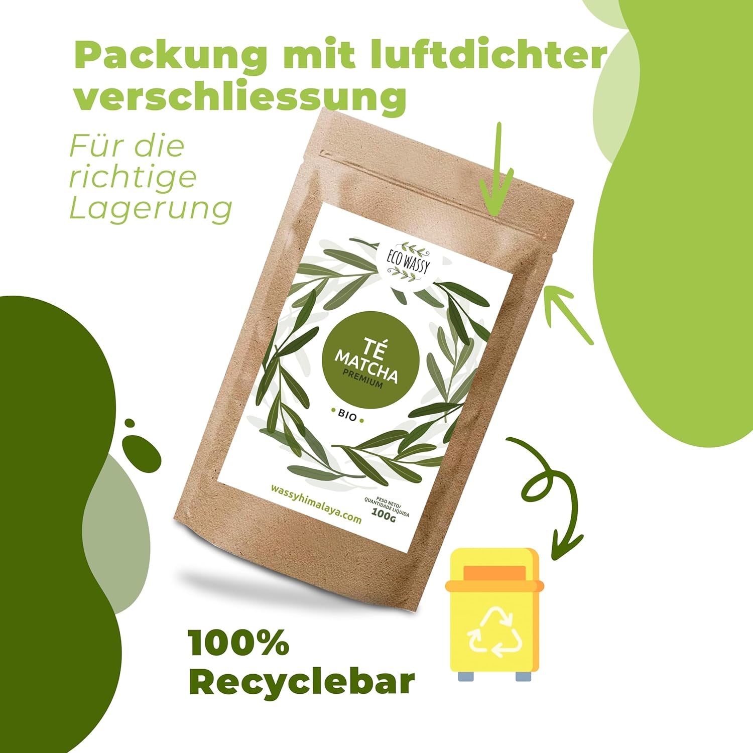 Japanse Matcha thee, premium kwaliteit, poeder. 100% natuurlijk. Groene thee reducer, krachtige ontgifter en antioxidant. Puur gekweekte matcha - Herkomst: Japan (100 g)