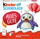 Kinder Chocolate (20 x 50 g) - Valentijnsdagcadeau voor hem en haar, Carnaval & Mardi Gras-snoepjes - Gevulde melkchocoladerepen - 20 verpakkingen van elk 4 individuele repen