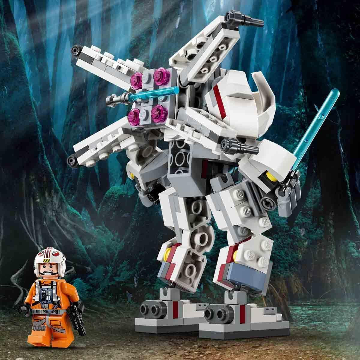 LEGO Star Wars Luke Skywalker's X-Wing Mecha, speelgoedstenen om te verzamelen, actie-avontuur, cadeau-idee voor creatieve jongens en meisjes vanaf 6 jaar 75390 Bouwsets Besuche in LEGO-Store