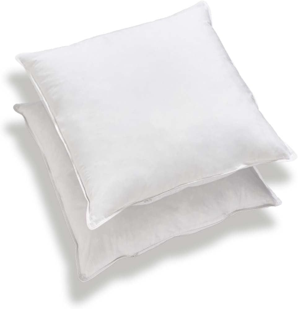 Bleu Câlin Set van 2 rechthoekige anti-mijt-, antibacteriële kussens, pluizig comfort, T 60X60 Cm, 100% katoen, perfect hygiëne-assortiment Naty Shop standaard kussens