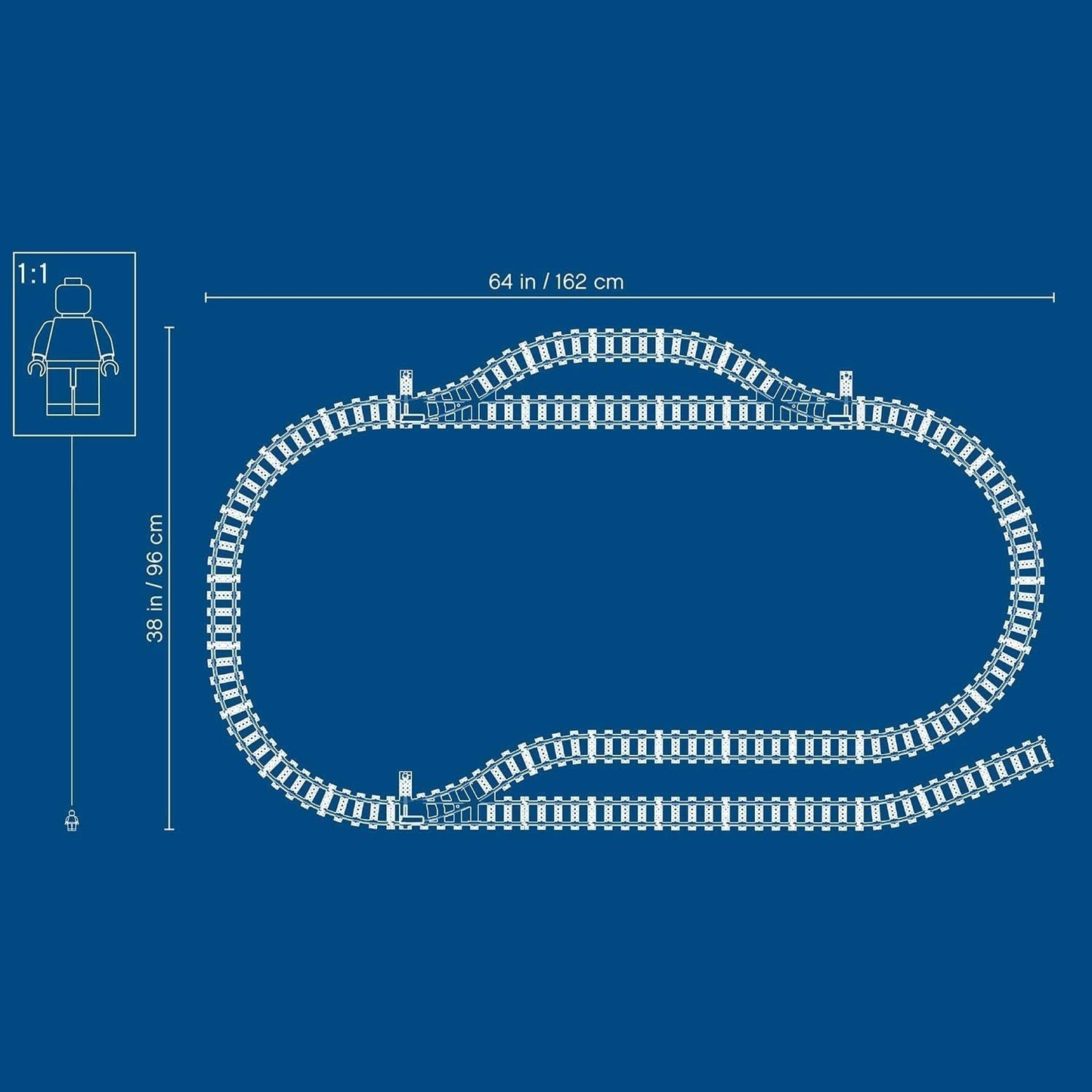 LEGO 60205 Stadsrails 20-delige uitbreidingsset voor kinderen, jongens en meisjes Speelgoedset Bouwsets Besuche in LEGO-Store