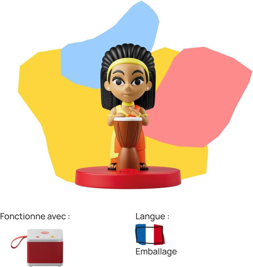 Geluidsfiguur - Afrikaanse muziek: klankkarakter voor verhalenvertellers, incl. 1x geluidsfiguur, gebruiksaanwijzing, geschikt voor Little Kid, Kid, afmetingen: 5x5x6,5 cm Baby Toys Naty Shop
